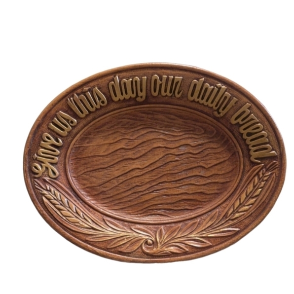 Multiproducts Inc Other - Vintage 1954 resin plate Give Us This Day Our Daily Bread